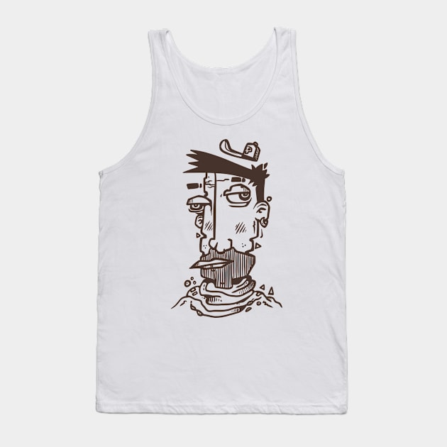 abstract face Tank Top by manuvila